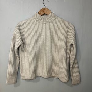 Madewell Cashmere+Wool Mockneck Sweater